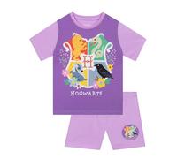 Harry Potter Pyjamas, Hogwarts Girls Pyjamas, Gryffindor Girls Pjs, Kids Pjs For Summer, Purple 8-9 Years