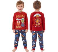 Harry Potter Pyjamas, Quidditch World Cup Boys Pyjamas | Long Sleeves For Winter, Harry Potter Front And Back Print, Puff Print Wording On The Boys Pjs, Winter Kids Pjs Set