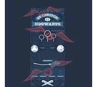 Harry Potter Quidditch At Hogwarts Men's T-Shirt - Navy - XXL