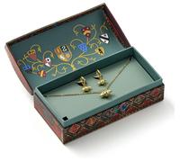 Harry Potter - Quidditch Gift Box with cute Golden Snitch Necklace ... NEW