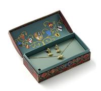 Harry Potter Quidditch Gift Box Cute Golden Snitch Necklace & Earrings GSWN0631 - Alloy / Copper / Aluminium