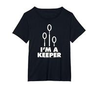 Harry Potter Quidditch I'm a Keeper T-Shirt, Women's Plus, Black, 3X