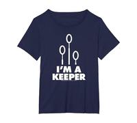 Harry Potter Quidditch I'm a Keeper T-Shirt, Women's Plus, Navy Blue, 3X