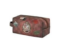 Harry Potter Railway-Brick Plus Travel Toiletry Bag, Brown, 25 x 12 cm