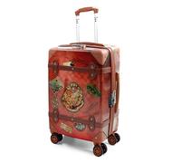 Harry Potter Railway-Vintage ABS 4-Wheel Cabin Suitcase, Brown, 20 x 38 x 55 cm, Capacity 41.5 L