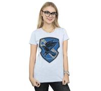 Harry Potter Ravenclaw Crest Flat Cotton T-Shirt In Grey Grey XL