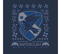 Harry Potter Ravenclaw Crest Men's Christmas T-Shirt - Navy - M