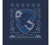 Harry Potter Ravenclaw Crest Women's Christmas T-Shirt - Navy - XXL