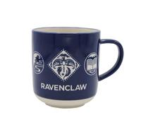 Harry Potter Ravenclaw Stoneware Mug, Blue Cup with House Crest, 470ml | Hogwarts Coffee Cup with Eagle Design, Gift for Harry Potter Fans