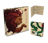 HARRY POTTER Ring Binder, Gryffindor and Slytherin Design - Official Merchandise, Black