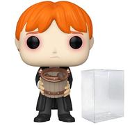 HARRY POTTER - Ron Weasley Puking Slugs with Bucket Funko Pop! Vinyl Figure (Bundled with Compatible Pop Box Protector Case), Multicolor, 3.75 inches