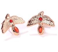 Harry Potter Fawkes Rose Gold Plated Stud Earrings WES00113 - Contemporary - Silver Plated / Copper