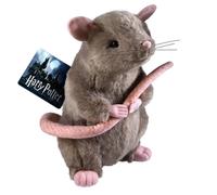 The Noble Collection Harry Potter Scabbers Plush - Officially Licensed 11in (28cm) Ron's Grey Pet Rat Plush Toy Dolls Gifts