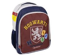 Harry Potter School Bag - Multicolour - 31 x 14 x 41 cm - Made of Polyester - With Zip Closure and Side Pocket - Original Product Designed in Spain