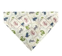 Harry Potter School Tarot Cards Stacked Beige Multi Color Slip On Collar Bandana Only