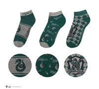 Harry Potter Set of 3 Slytherin Ankle Socks | Acotis