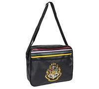 Harry Potter Shoulder Bag - Black - 33 x 28 x 15 cm - 100% PVC - With Shoulder Strap and Zip Closure - Hogwarts Printed Design - Original Product Designed in Spain