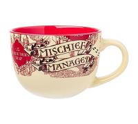 Harry Potter Silver Buffalo HP2724 Prisoner of Azkaban Mischief Managed Ceramic Soup Mug, 24-Ounce, Multicolor