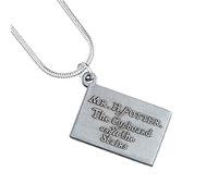 Harry Potter Silver Plated Hogwarts Acceptance Letter Charm Necklace