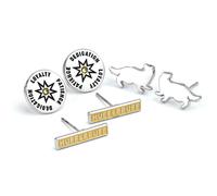 Harry Potter Silver Plated House Hufflepuff Earring Set
