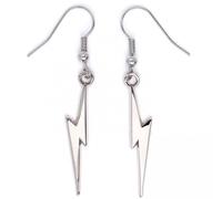 Harry Potter Silver Plated Lightning Bolt Earrings Silver One Size