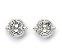 Harry Potter Silver Tone Time Turner Stud Earrings - 1 Pair