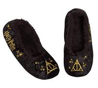 Harry Potter Slippers For Womens Girls Deathly Hallows Slip On Ballet Pump Slipper Socks