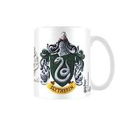 Harry Potter Slytherin and Hogwarts Crest Ceramic Mug in Presentation Box - Official Merchandise