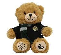 Harry Potter Slytherin Bear Plush, Hogwarts Mini Teddy with Robe & Scarf | Collectible Stuffed Animal, 17cm House Mascot, Wizarding World Gift for Kids & Fans