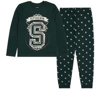 Harry Potter Slytherin Boys' long sleeved, two piece pyjamas for boys, green 13-14 Years