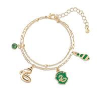 Harry Potter Slytherin Charms Adjustable Chain Bracelet