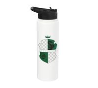 Harry Potter Slytherin Checkered Shield Crest Stainless Steel Insulated Water Bottle