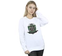 Harry Potter Slytherin Chest Badge Sweatshirt In White White M