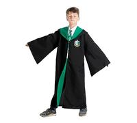 Harry Potter Slytherin Costume for Kids - Includes Wizard Robe, Slytherin House Attire - Perfect for Girls and Boys - Size 9-11 years