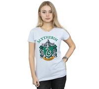 Harry Potter Slytherin Crest Cotton T-Shirt In Grey Grey L