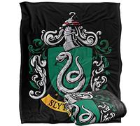 HARRY POTTER Slytherin Crest Officially Licensed Silky Touch Super Soft Throw Blanket 152 x 127 cm