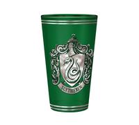 ABYSTYLE Harry Potter Slytherin 400ml Glass Tumbler | Harry Potter Glass | Water Glass | Juice Glass | Harry Potter Merchandise | Harry Potter Gifts