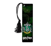 Harry Potter Slytherin Glossy Bookmark with Tassel | Slim bookmark | Vivid printed design | Harry Potter fan gift