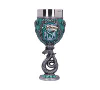 Nemesis Now Harry Potter Collectible Goblet, Resin, Green Silver, 19.5cm