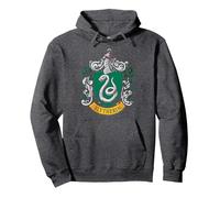 Harry Potter Slytherin House Crest Pullover Hoodie, Adult Unisex, Dark Heather Grey, XX-Large