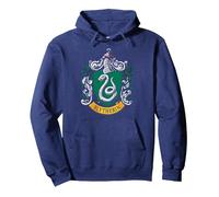 Harry Potter Slytherin House Crest Pullover Hoodie, Adult Unisex, Navy Blue, XX-Large