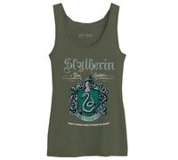 HARRY POTTER Slytherin Logo WOHAPOMTK016 Women's Tank Top, Khaki, XXL, Khaki, XXL
