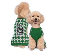 Harry Potter: Slytherin Pet Sweater - Medium | Medium Harry Potter Costumes for Dogs| Harry Potter Dog Apparel & Accessories for Hogwarts Houses, Slytherin Green