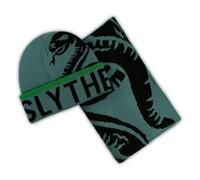 Harry Potter Slytherin Premium Adults Beanie & Jacquard Scarf Set