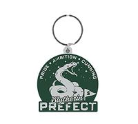 Harry Potter Slytherin Rubber Keyring (One Size) (Green/Silver)