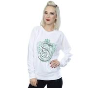 Harry Potter Slytherin Serpent Crest Sweatshirt In White White L