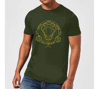 Harry Potter Slytherin Snake Badge Men's T-Shirt - Forest Green - M