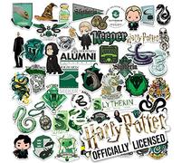 Harry Potter Slytherin Theme Sticker Pack Die Cut Vinyl Large Deluxe Stickers Variety Pack - Laptop, Water Bottle, Scrapbooking, Tablet, Skateboard, Indoor/Outdoor - Set of 50