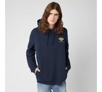 Harry Potter Slytherin Unisex Embroidered Hoodie - Navy - M