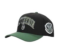 Harry Potter Slytherin Varsity Woven Label Adult Teen Snapback Cap - Official Licensed Merchandise - Great Gift Idea Green